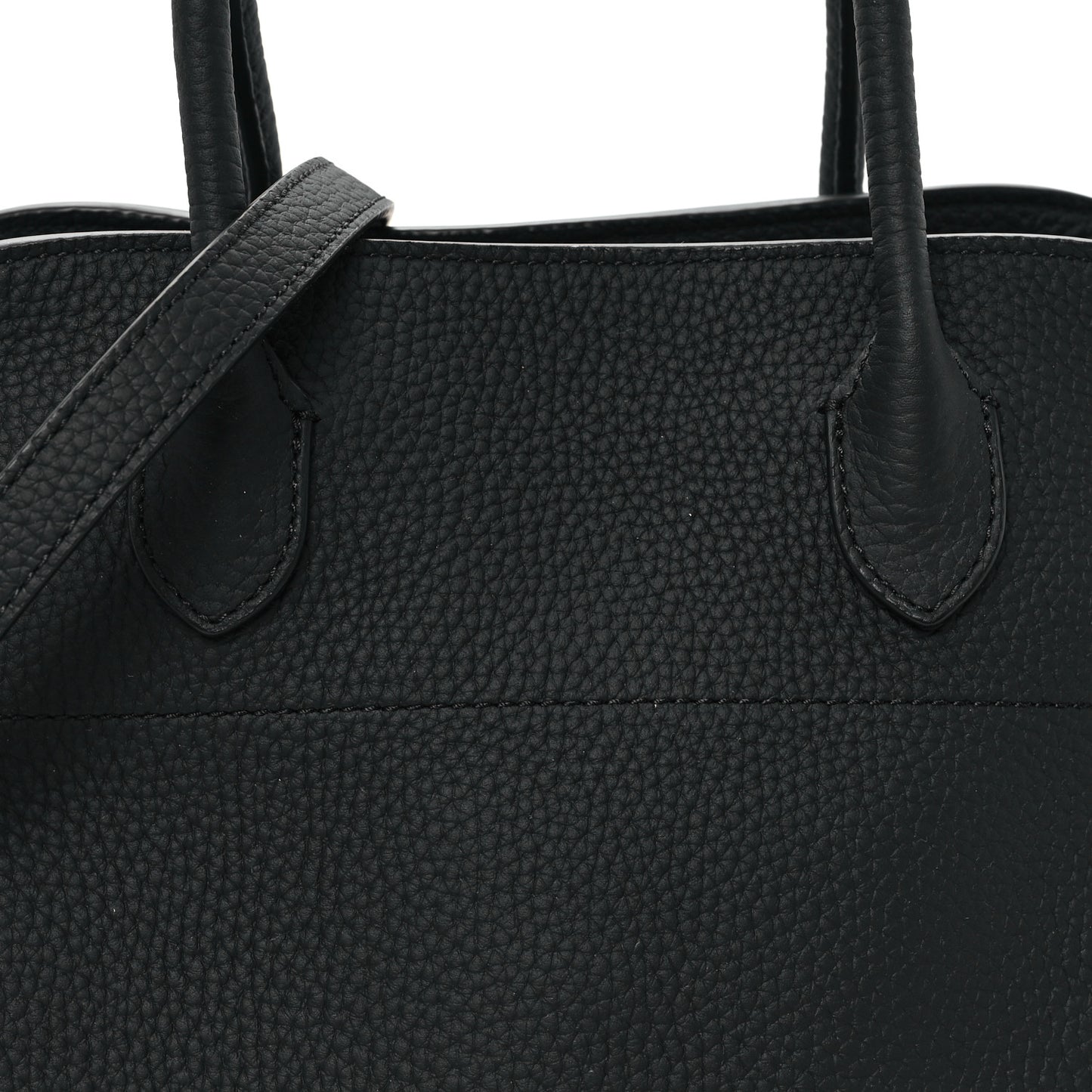 Matte Grained Calfskin Soft Margaux 12 Black