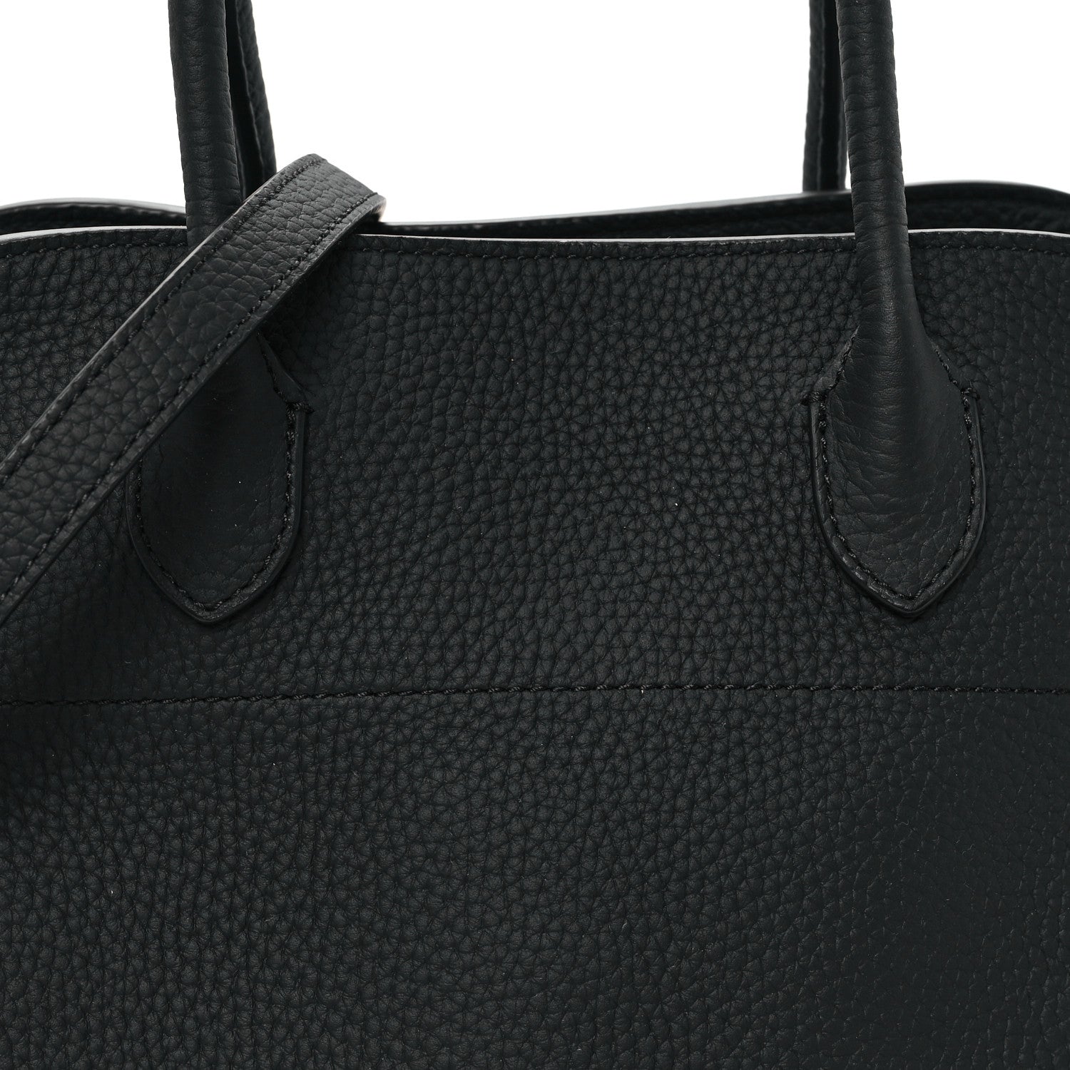 The Row Matte Grained Calfskin Soft Margaux 12 Black 7 of 10