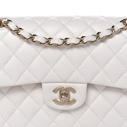 Chanel Caviar Quilted Small Double Flap White 6 of 13
