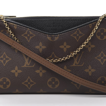 Louis Vuitton Monogram Pallas Clutch Black 9 of 12