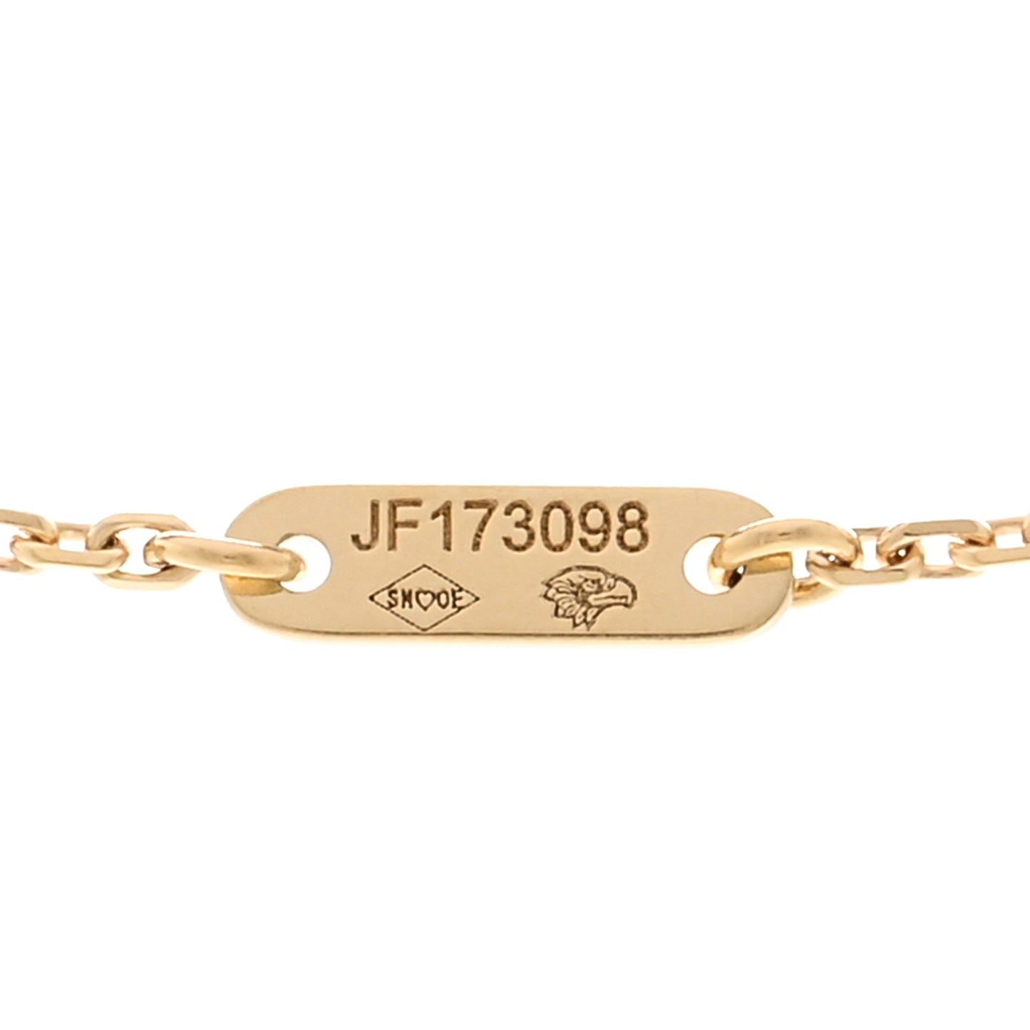 18K Yellow Gold Mother of Pearl Sweet Alhambra Pendant Necklace