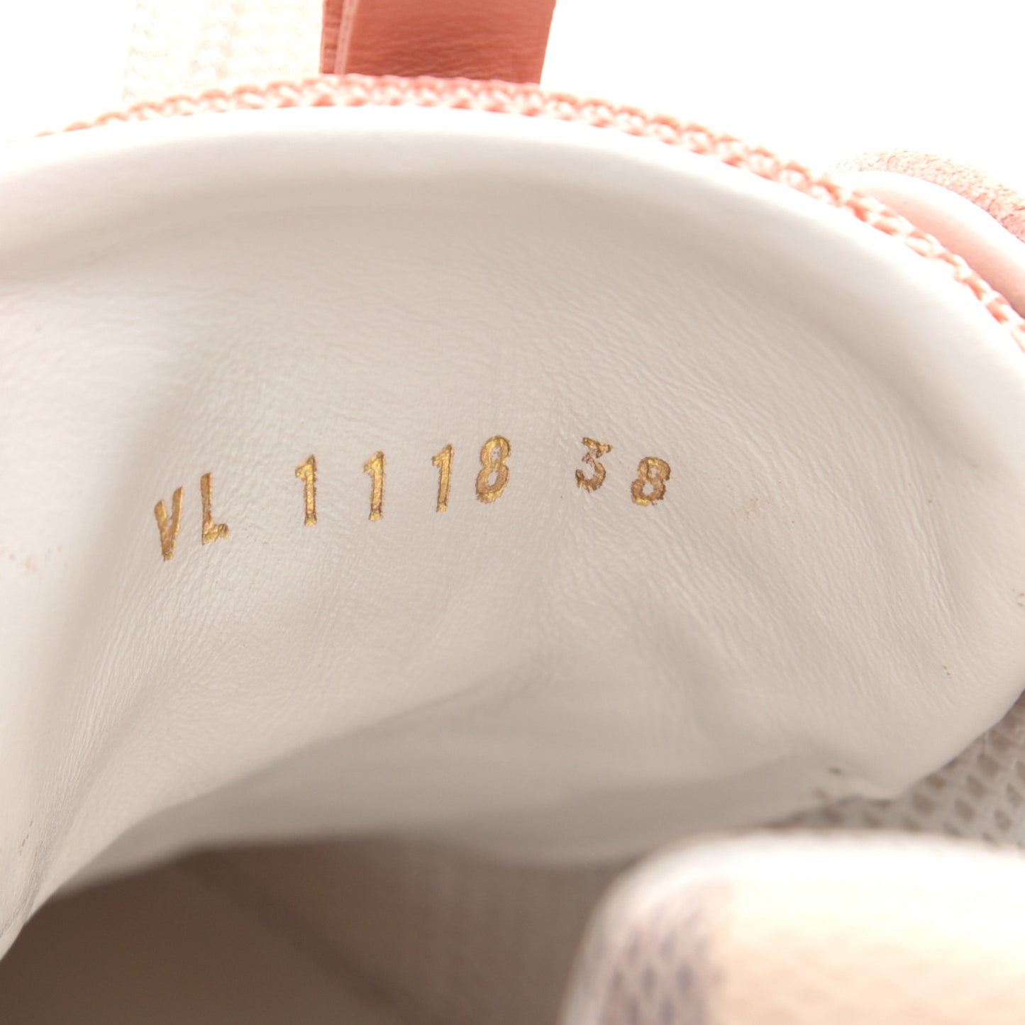 Suede Damier Azur Run Away Sneakers 38 Pink
