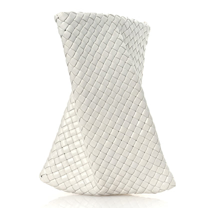 Bottega Veneta Nappa Intrecciato Crisscross Clutch Chalk 3 of 7