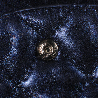 Chanel Calfskin 2.55 Reissue 227 Flap Metallic Blue 9 of 10