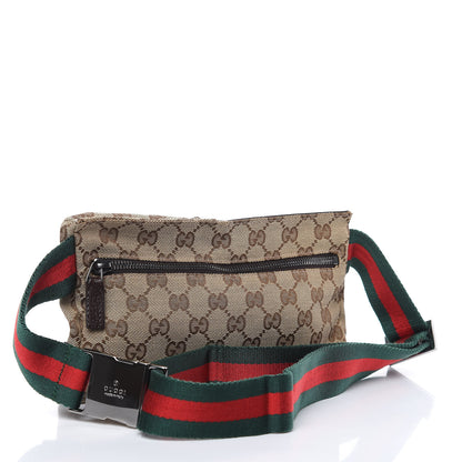Gucci Monogram Web Belt Bag Dark Brown 3 of 8