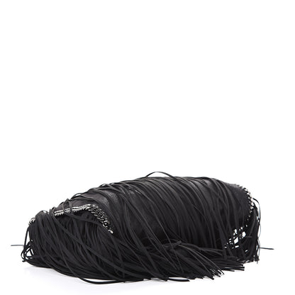Stella McCartney Eco Suede Fringe Falabella Tote Black 3 of 9