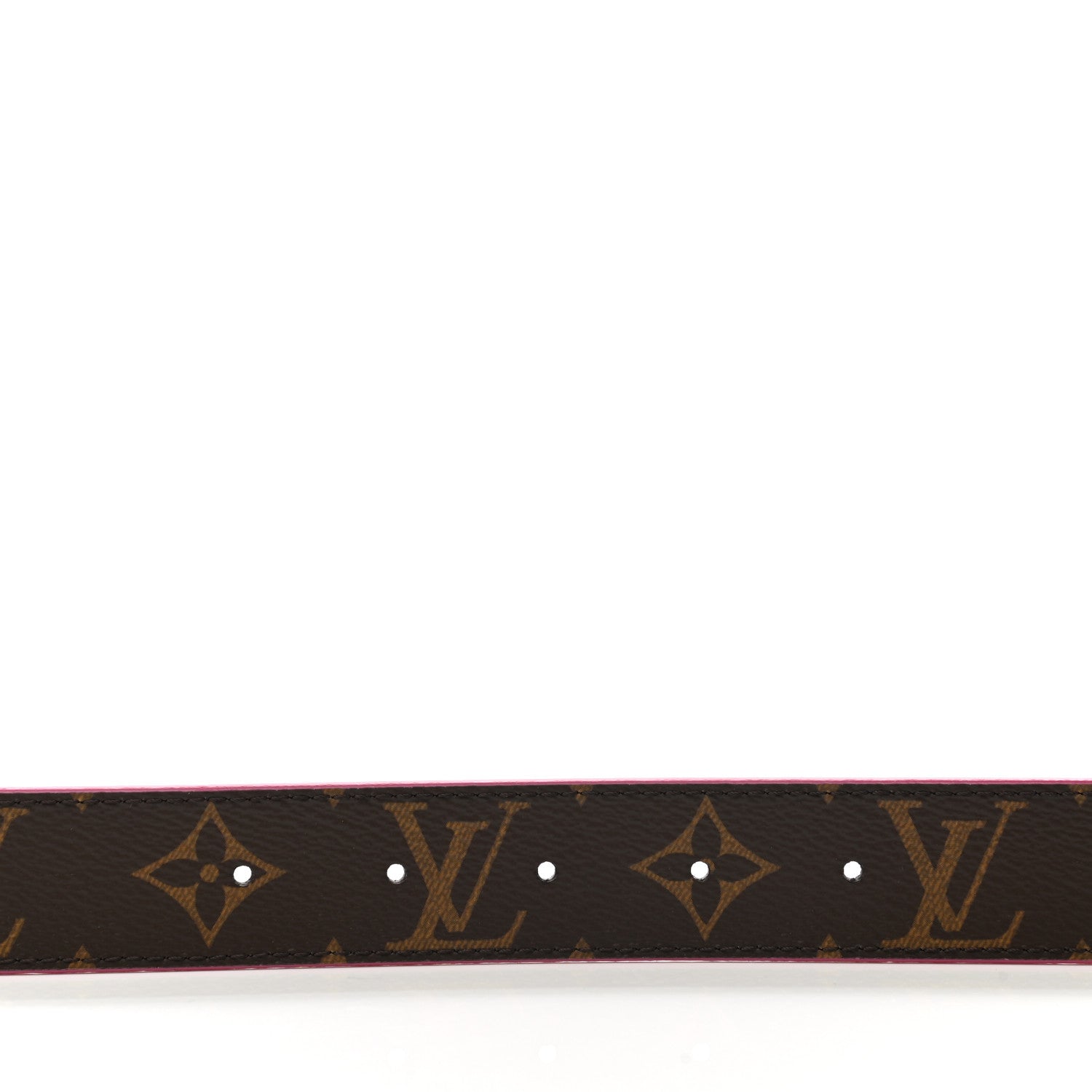 Louis Vuitton Calfskin Monogram 30mm LV Initiales Reversible Belt 80 32 Pink 5 of 6