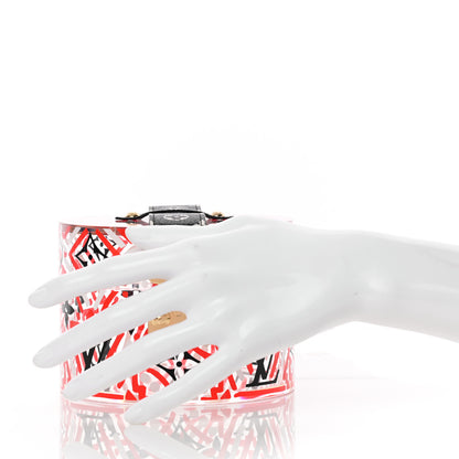 Louis Vuitton Transparent Plexiglass Monogram Giant Crafty Box Scott Rouge 2 of 7