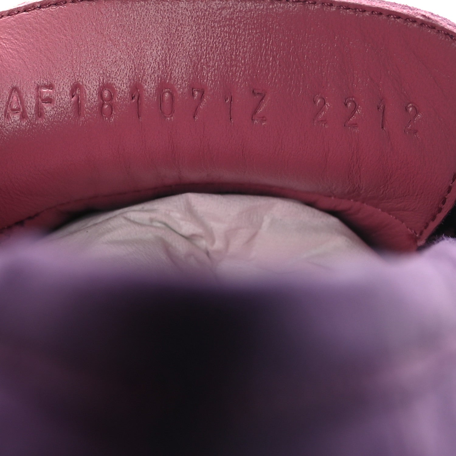 Hermes Suede Goatskin Womens Royal Loafers 37 Violet Oaxaca 6 of 9