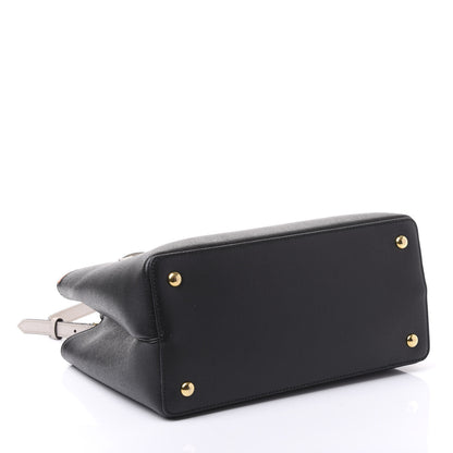 Fendi Vitello Elite Monster Petite 2Jours Tote Multicolor Black Grigio Polvere Multicolor 3 of 9