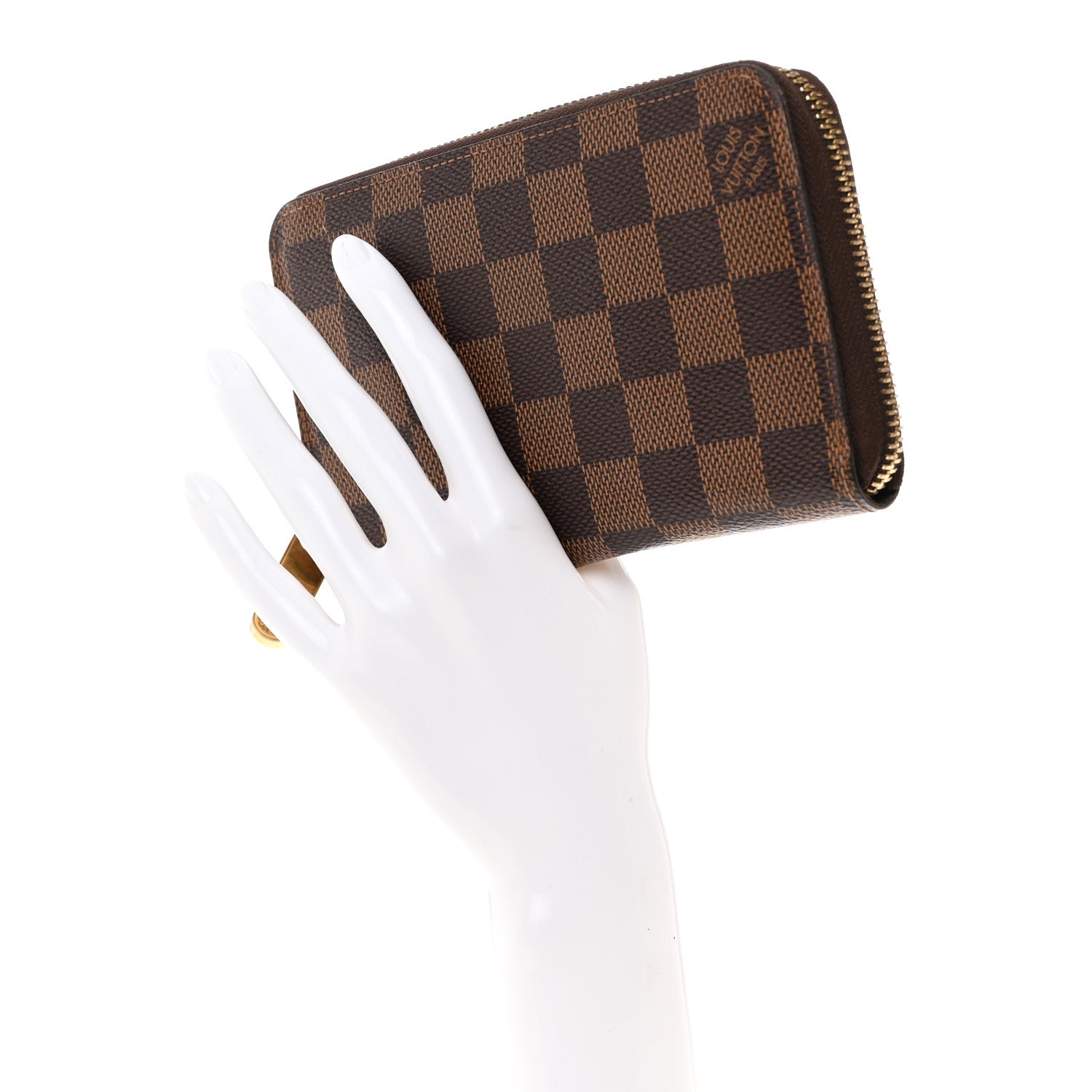 Louis Vuitton Damier Ebene Zippy Compact Wallet 2 of 12
