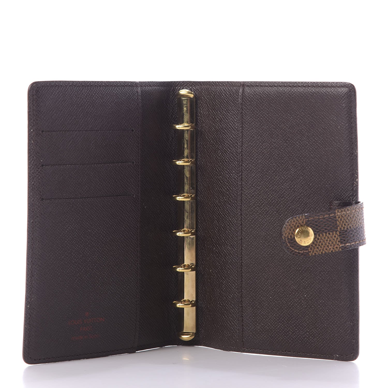 Louis Vuitton Damier Ebene Small Ring Agenda Cover 5 of 8