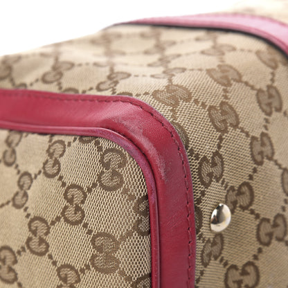 Gucci Monogram Medium Joy Boston Beige Peonia Flower 11 of 16
