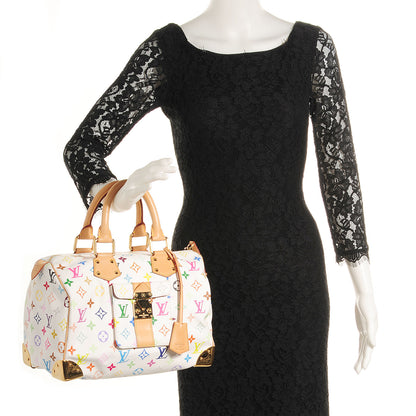 Louis Vuitton Monogram Multicolor Speedy 30 White 2 of 7