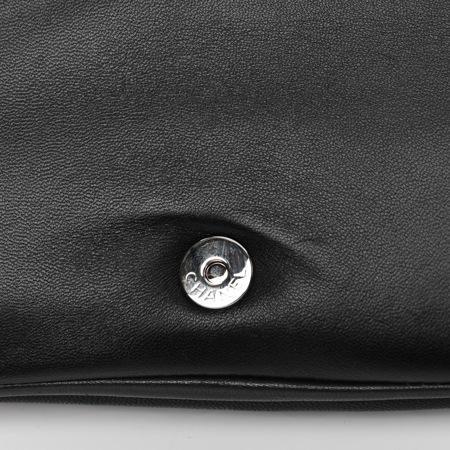 Chanel Lambskin Quilted Butterfly Clutch With Chain Black 13 of 14