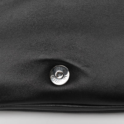 Chanel Lambskin Quilted Butterfly Clutch With Chain Black 13 of 14