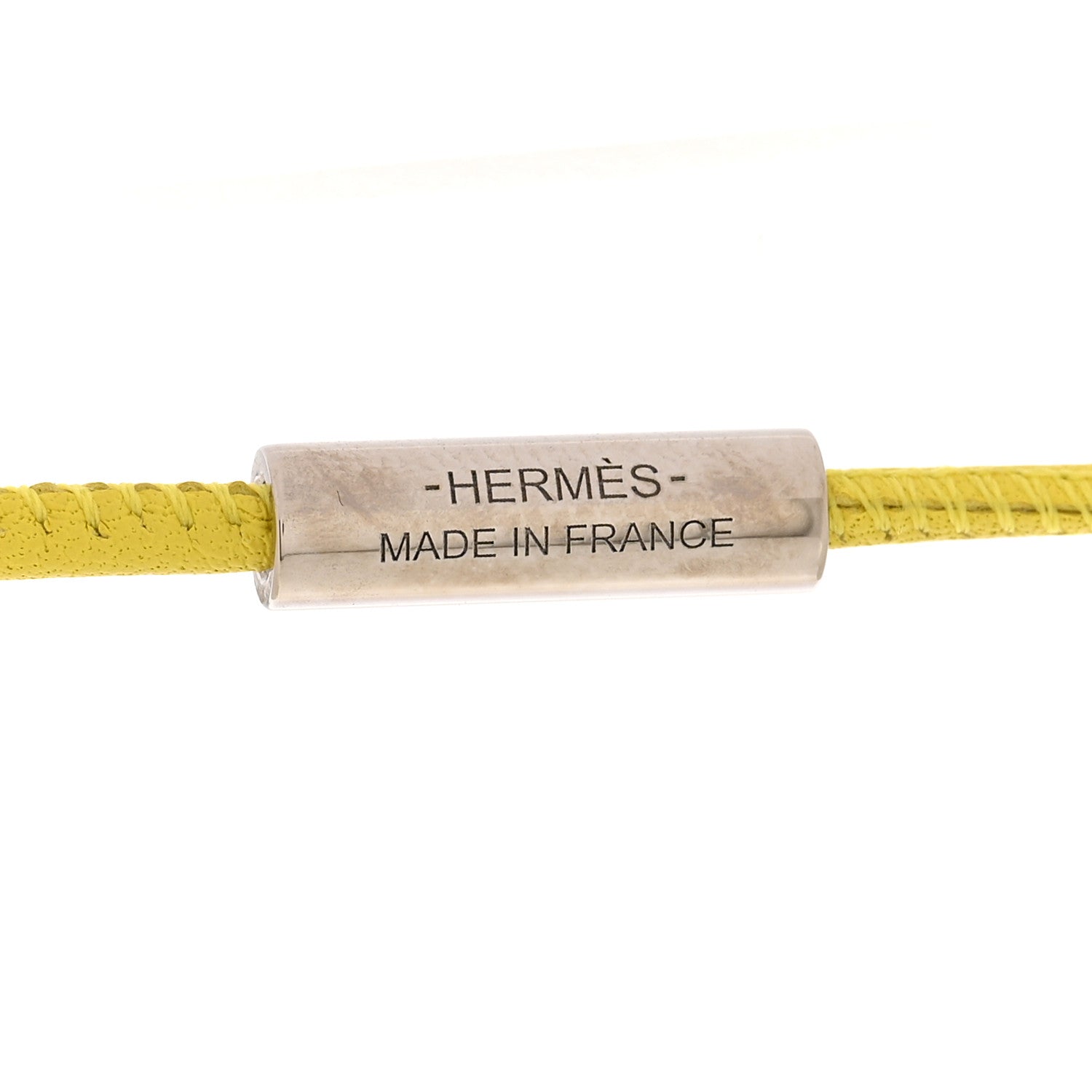 Hermes Swift Monpetit Small Kelly Pendant Necklace Nata Lime 5 of 6