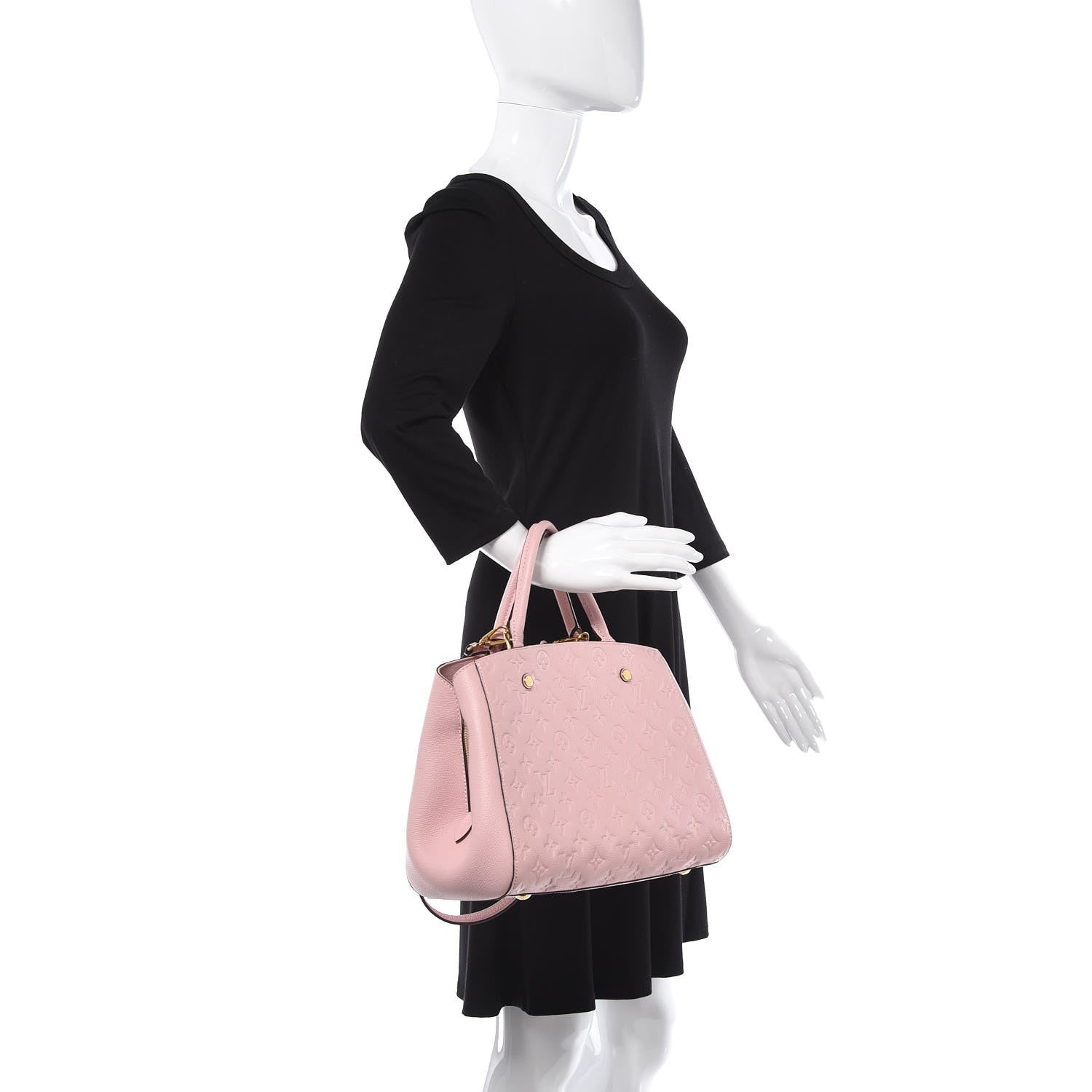 Louis Vuitton Empreinte Montaigne MM Rose Ballerine 3 of 8