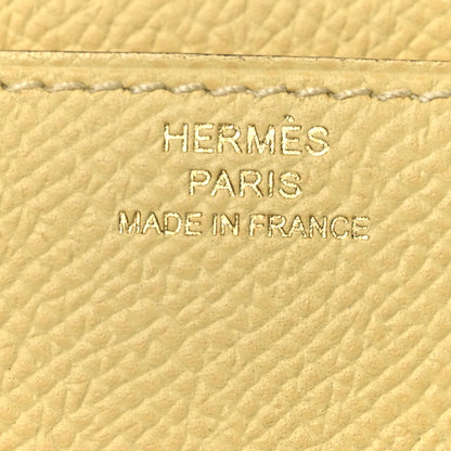 Hermes Epsom Constance Long Wallet To Go Wallet Jaune Poussin 11 of 18