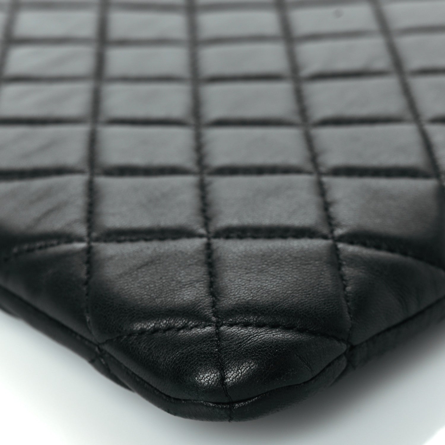 Chanel Lambskin Quilted Medium Cosmetic Case Black 9 of 11