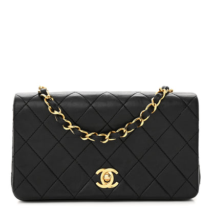 Chanel Lambskin Quilted Small Single Flap Black 1 of 14