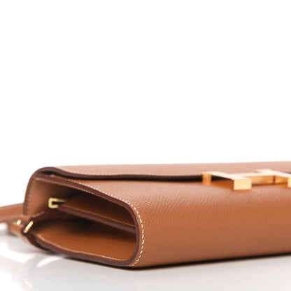 Hermes Epsom Constance Long Wallet To Go Gold 6 of 10