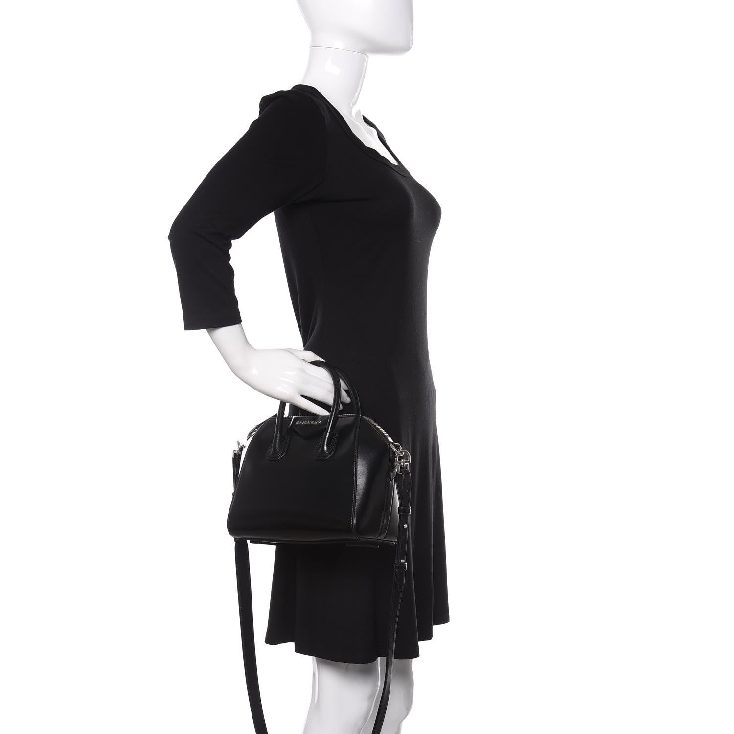 Givenchy Shiny Lord Calfskin Mini Antigona Black 4 of 11