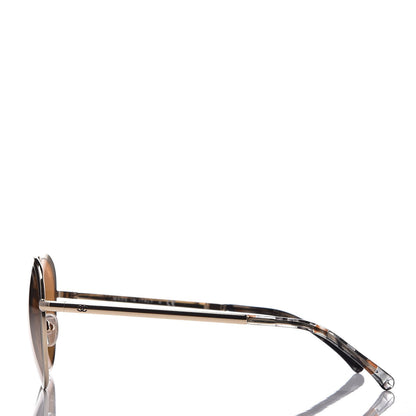 Chanel Round Spring Sunglasses 4206 Gold 3 of 8