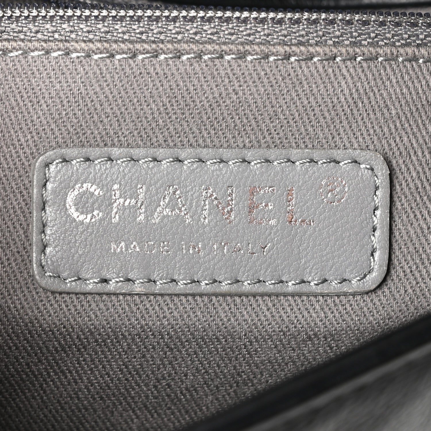 Chanel Calfskin Crystal Embossed Medium Boy Flap Black 6 of 10