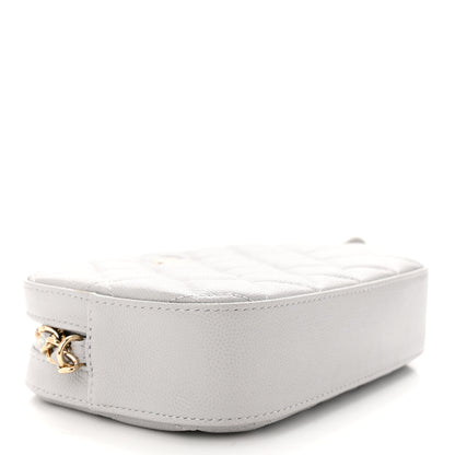 Chanel Caviar Quilted Camera Case Grey 5 of 12