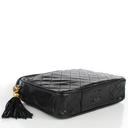 Chanel Lambskin Quilted Camera Case Black 4 of 8