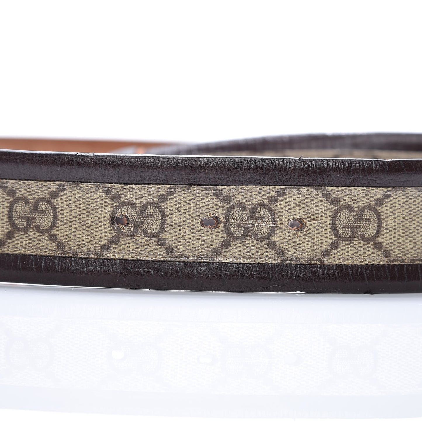 GG Supreme Monogram Niagara Lux Calfskin Interlocking G 40mm Belt 95 38 Beige Ebony Cocoa