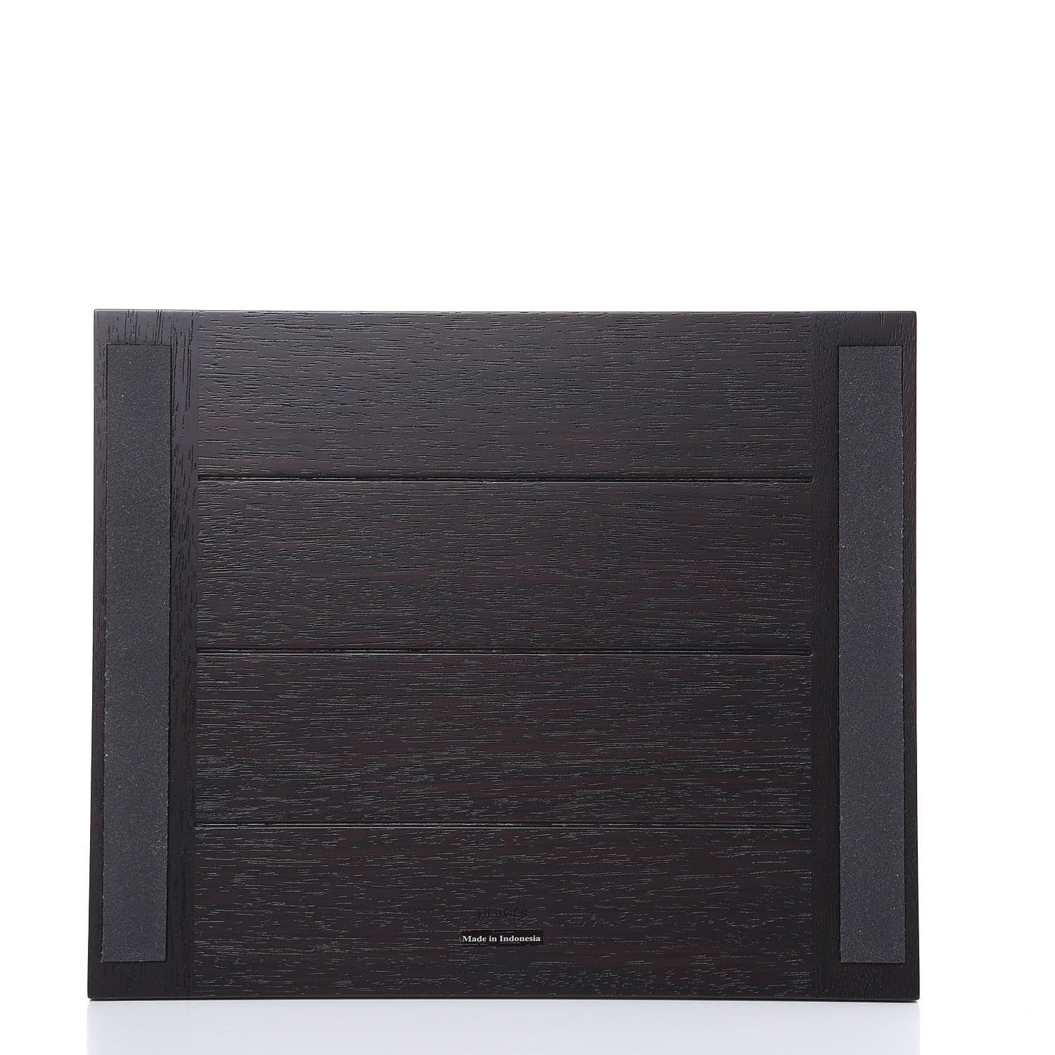 Hermes Mahogany Wood Smooth Taurillon Pleiade Mouse Pad Etoupe 3 of 4
