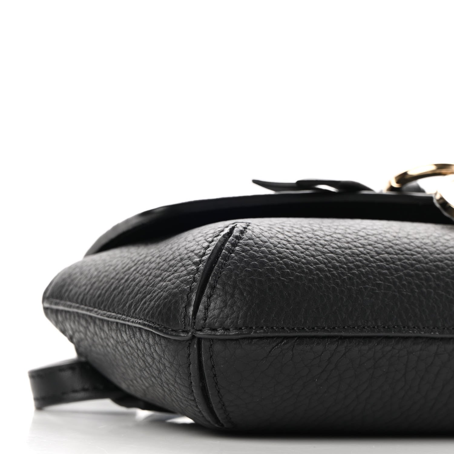 Chloe Grained Calfskin Alphabet Crossbody Pouch Black 8 of 8