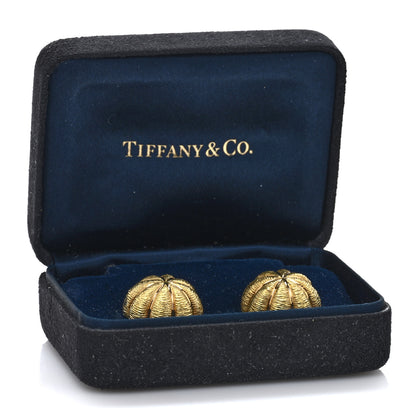 Tiffany 18K Yellow Gold Sea Urchin Earrings 5 of 5
