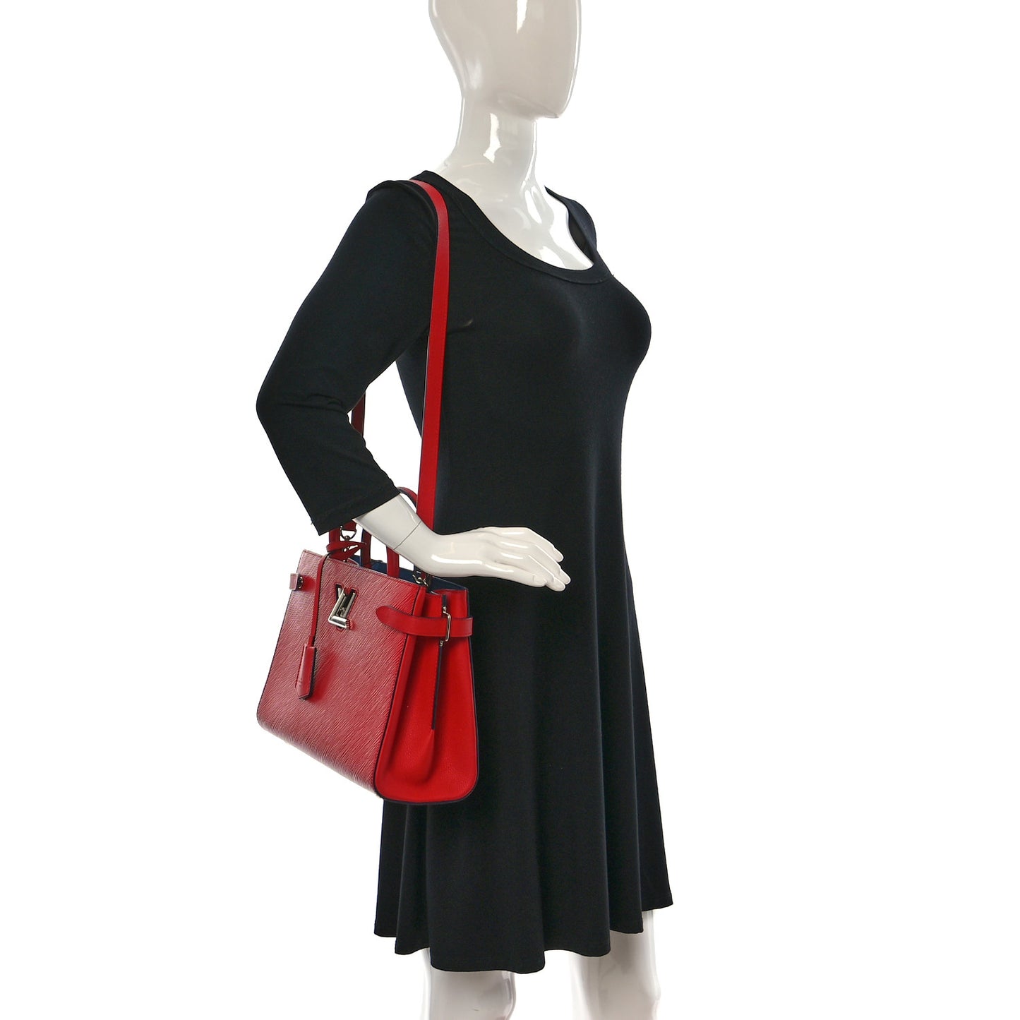 Epi Twist Tote Coquelicot