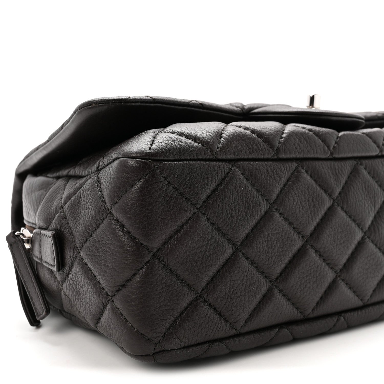 Chanel Deerskin Quilted Casual Journey Flap Brown 9 of 10