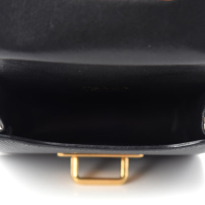 Prada Saffiano Astrology Mini Cahier Bag Black 5 of 10