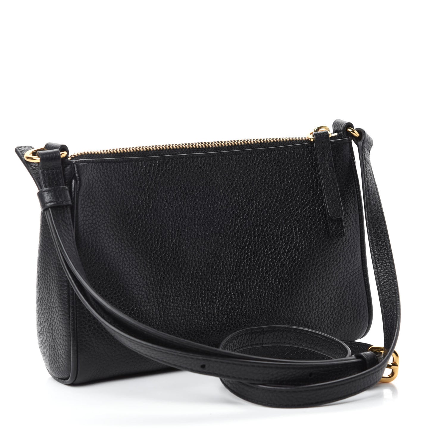 Grained Calfskin Empire City Crossbody Black