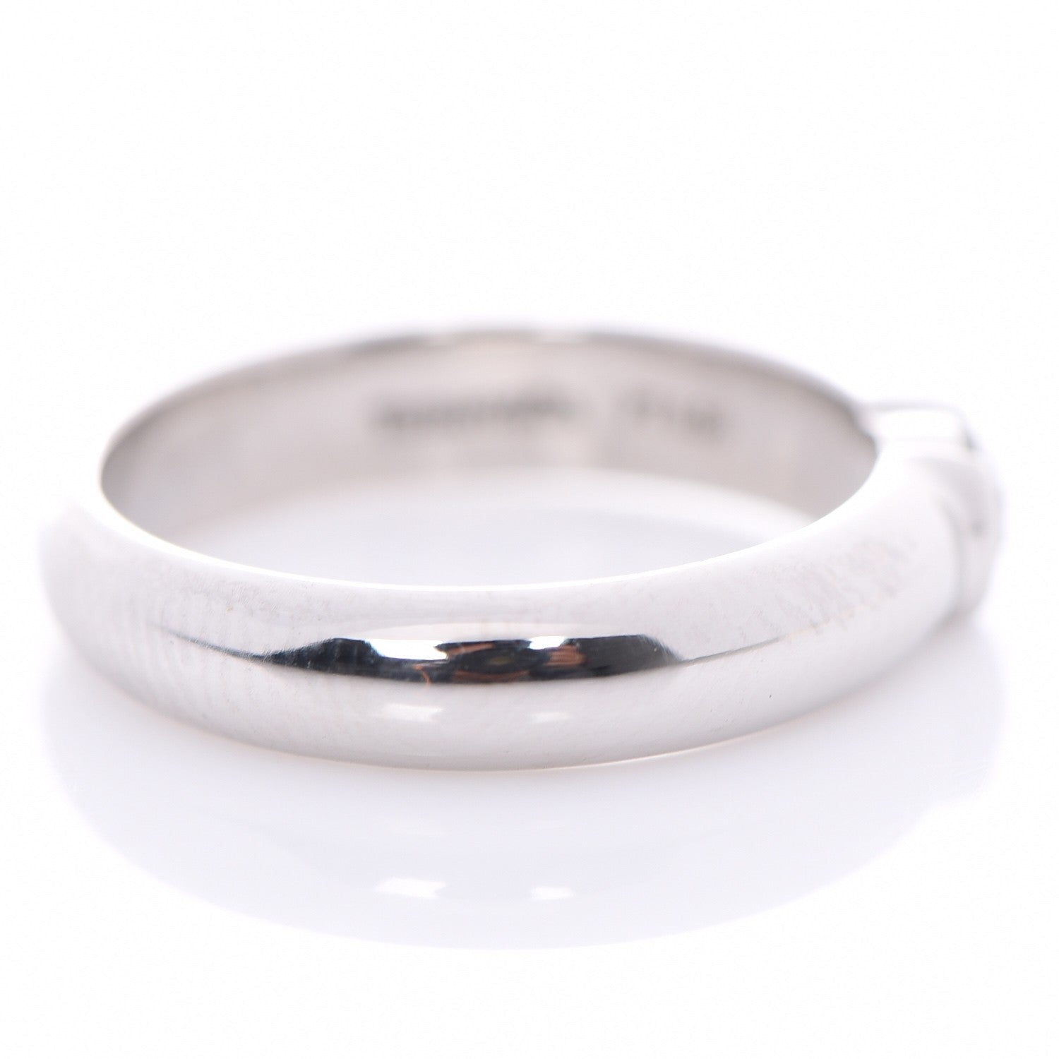 Tiffany Platinum Diamond Etoile Solitaire Ring 4.25 5 of 7