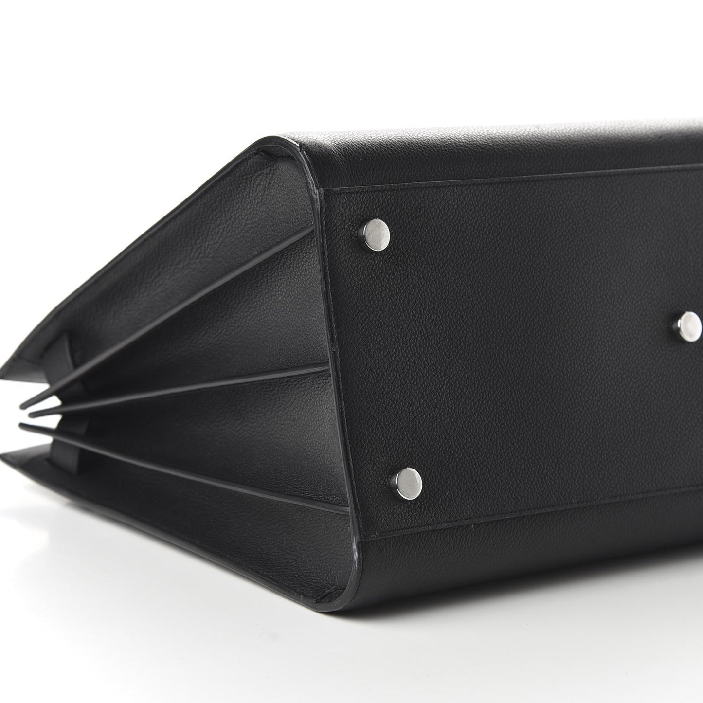 Grained Calfskin Large Sac De Jour Carryall Black