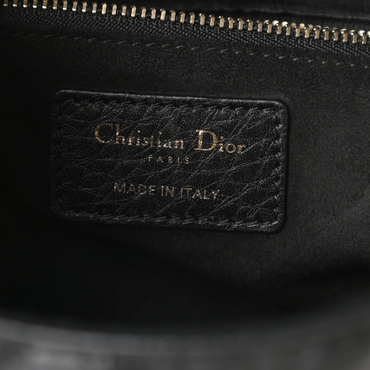 Christian Dior Grained Calfskin Cannage Medium Supple Lady Dior Black 6 of 11