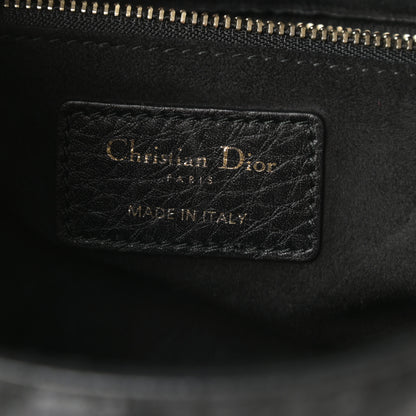 Christian Dior Grained Calfskin Cannage Medium Supple Lady Dior Black 6 of 11