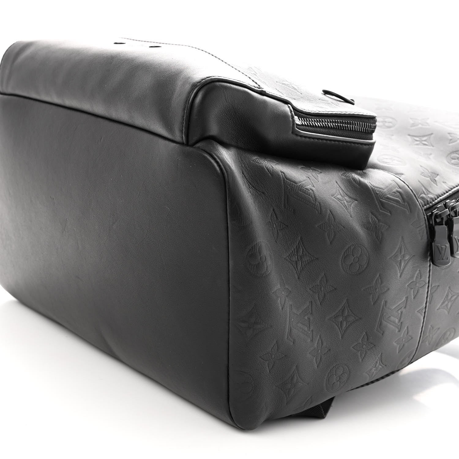 Louis Vuitton Calfskin Monogram Shadow Racer Backpack Black 9 of 9