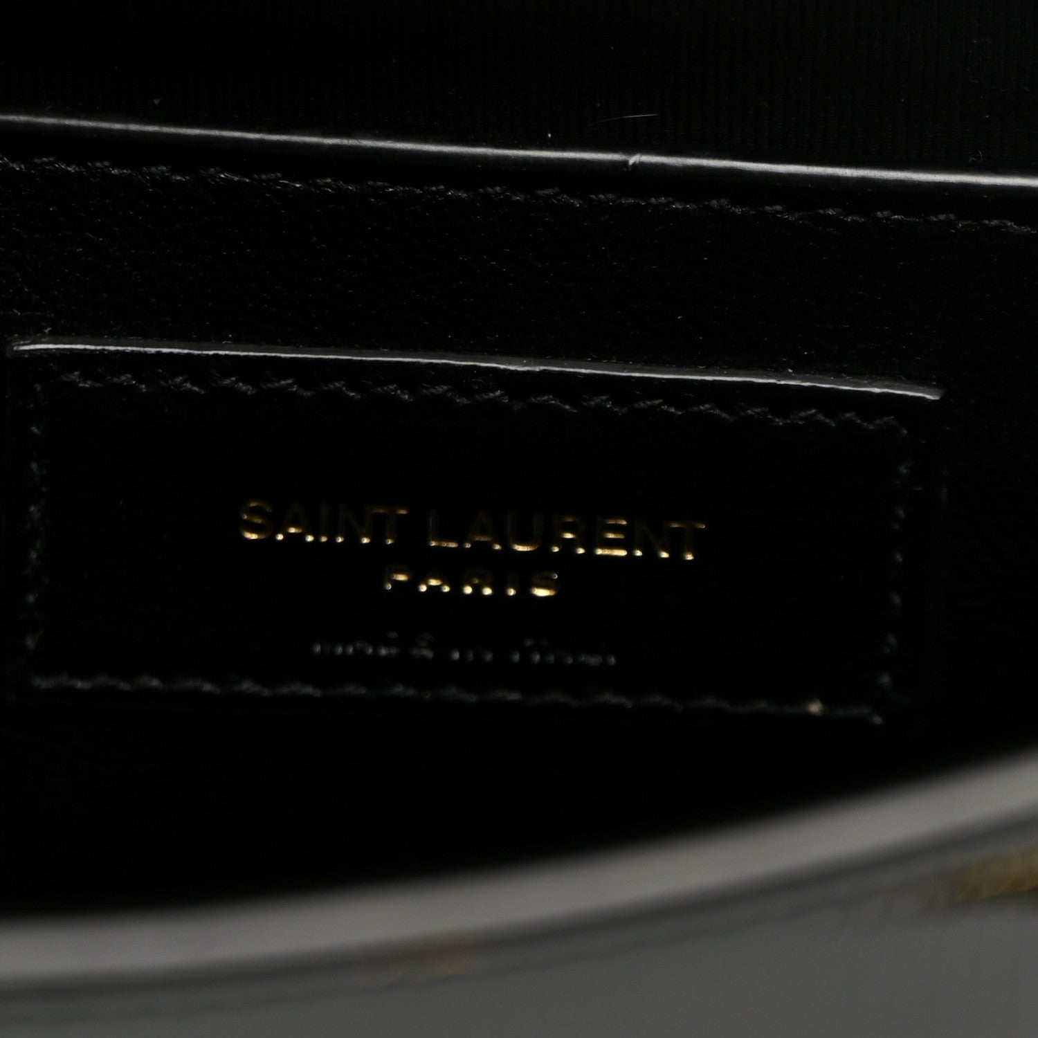 Saint Laurent Patent Linear Embossed Small Manhattan Shoulder Bag Black 5 of 8