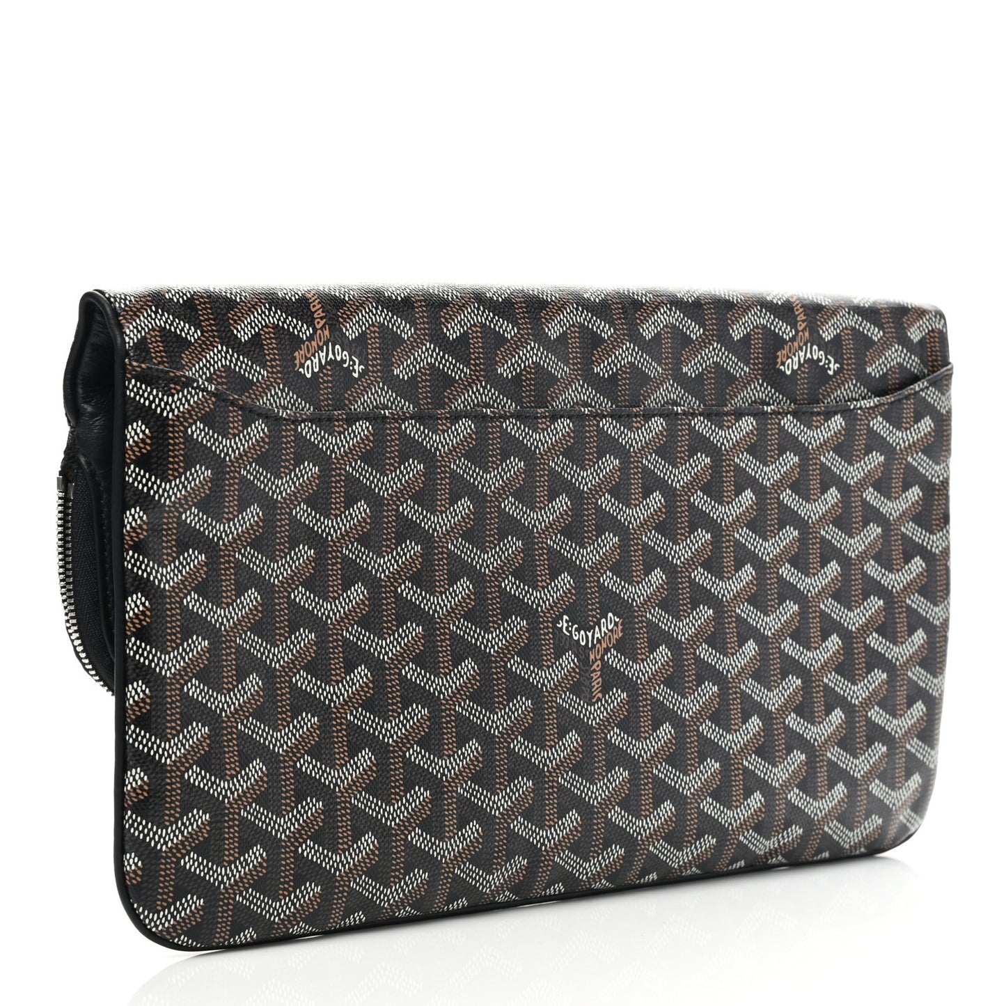 Goyardine Sainte Marie Soft Clutch Black