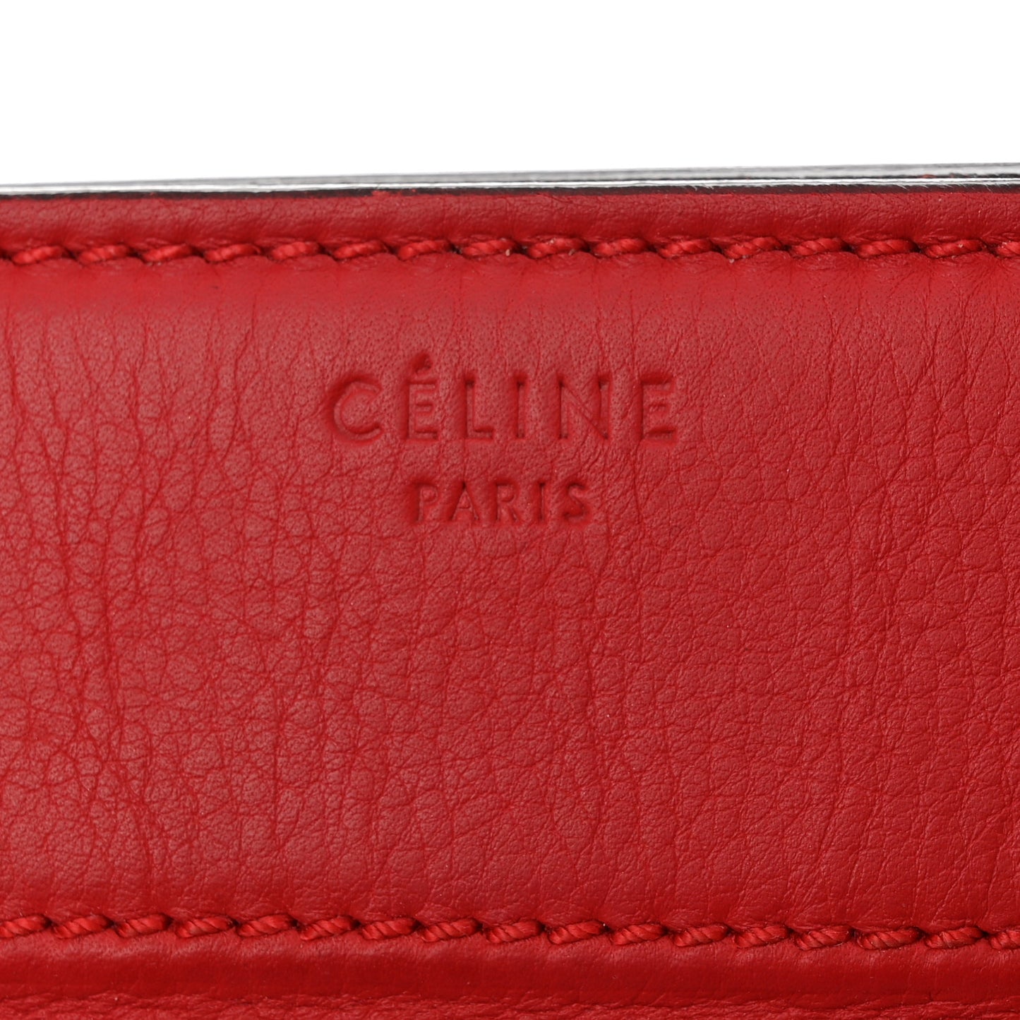 Supple Calfskin Medium Phantom Luggage Red