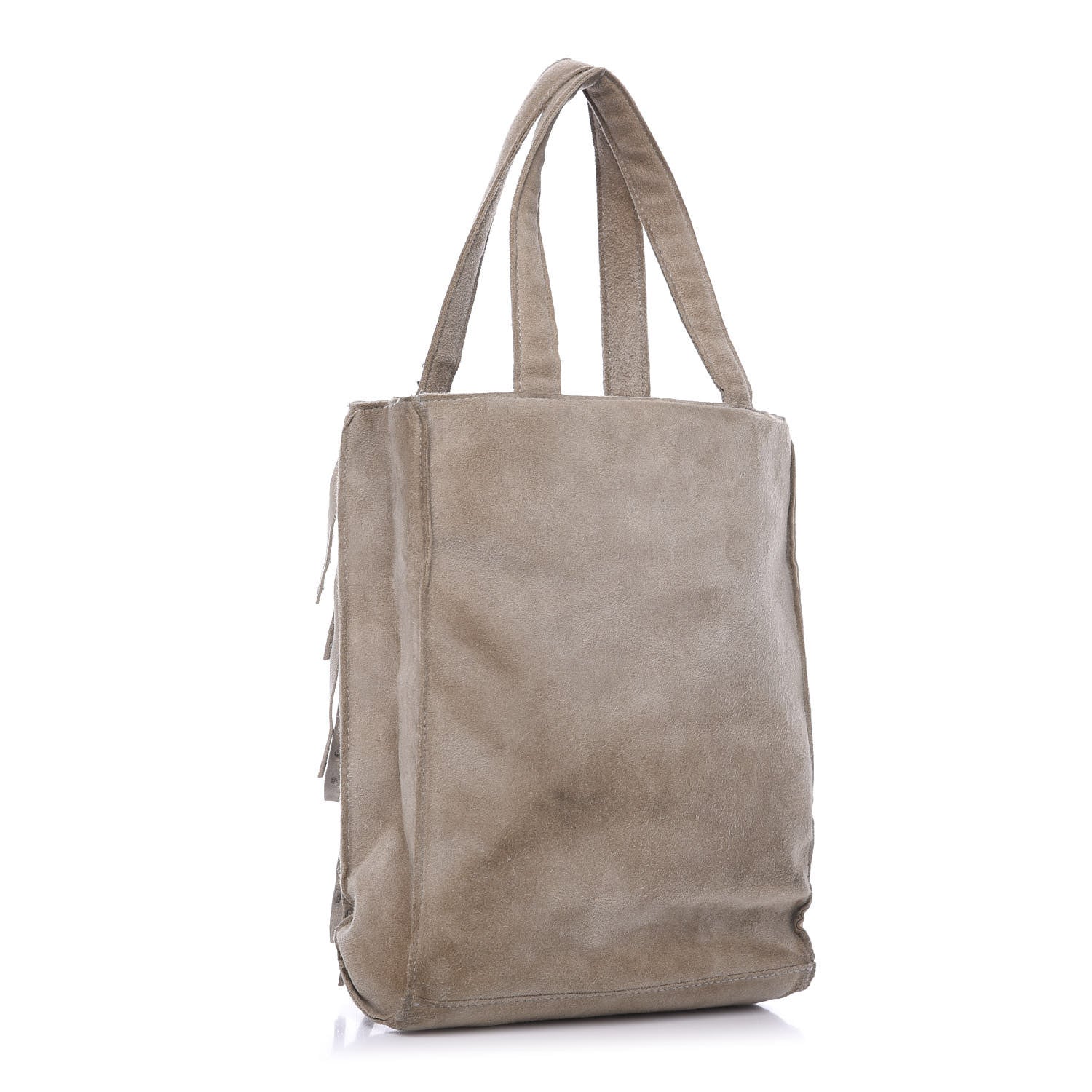 Chanel Suede Mini Fringe Tote Beige 3 of 13