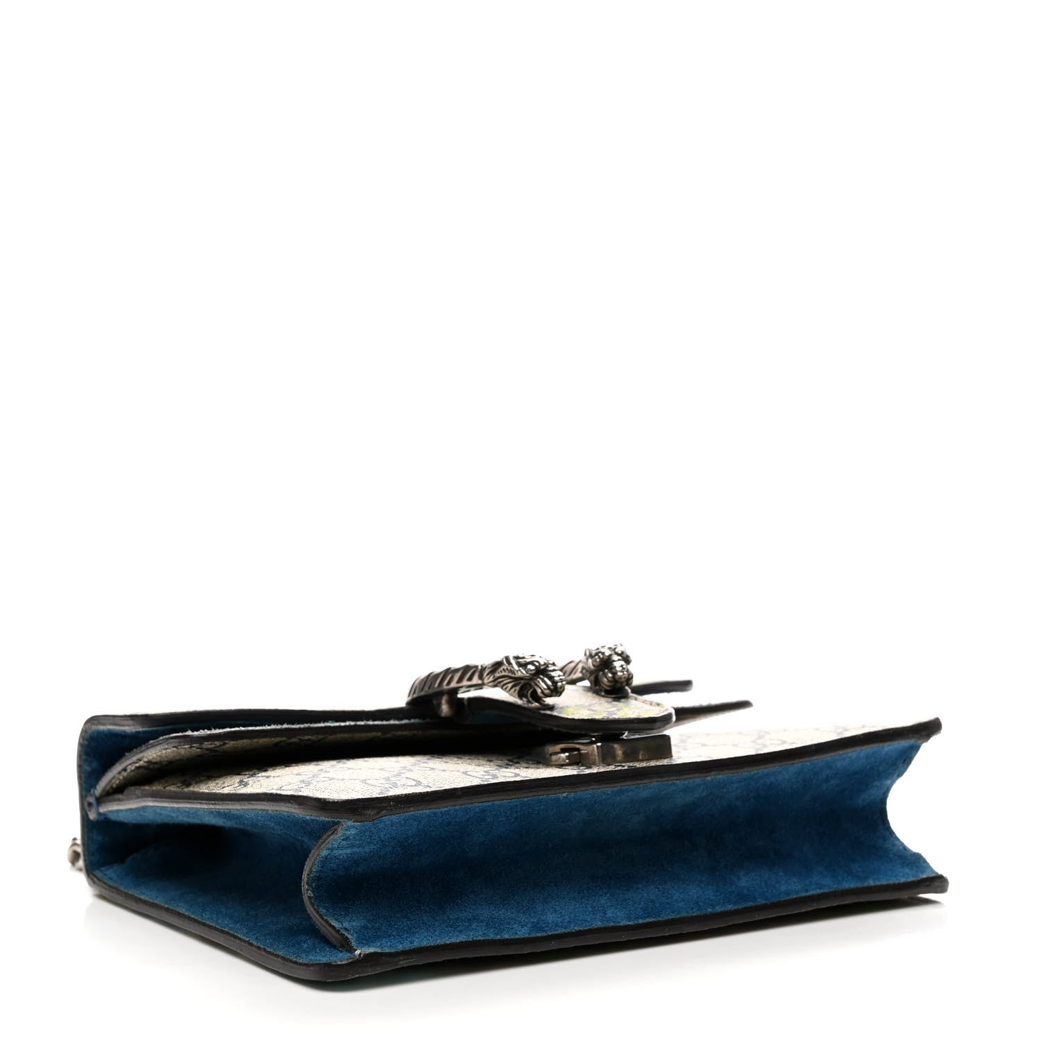 Gucci GG Supreme Monogram Blooms Mini Dionysus Shoulder Bag Beige Navy Vintage Blue 4 of 12