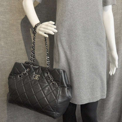 Chanel Caviar Quilted Large Cells Shopping Tote Black 3 of 10